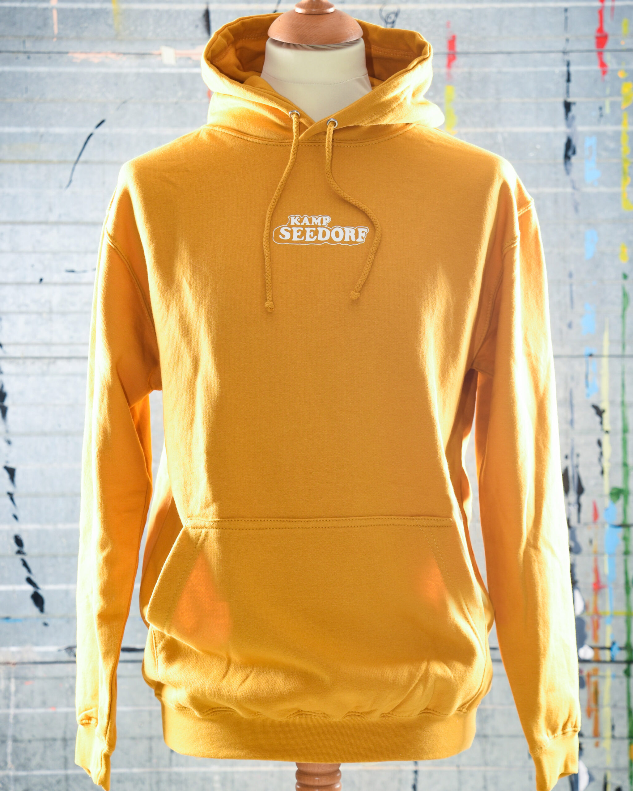 Logo Outlined Hoodie Mustard Sold Out